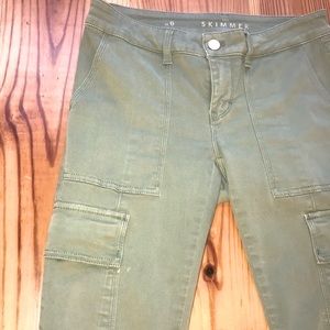 5$‼️WHBM•EUC•ARMY GREEN FITTED CARGO